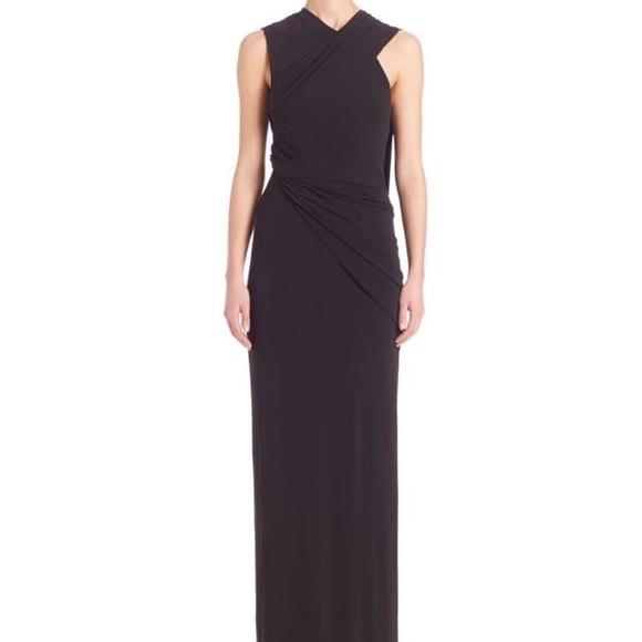 Alexander Wang asymmetric draped gown back cut out - Picture 3 of 3