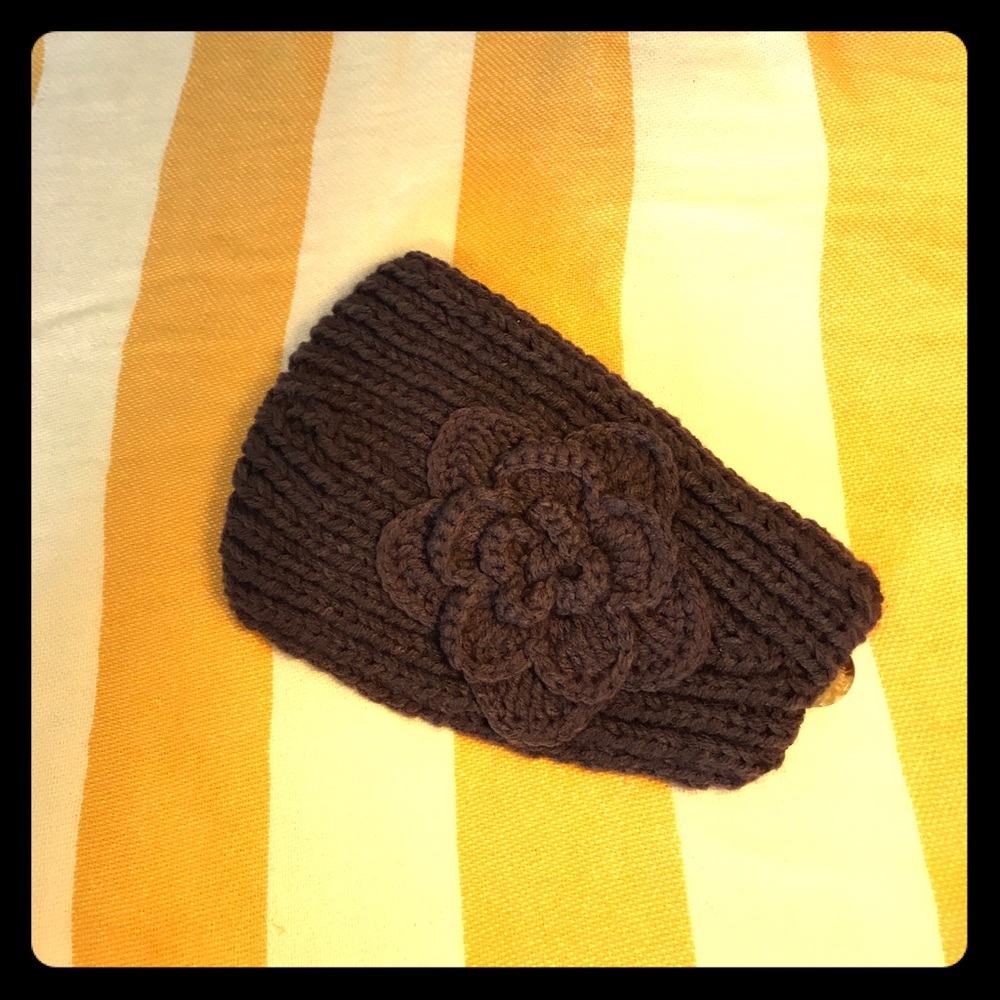 C.C. Exclusive Knitted Ear Warmer Brown
