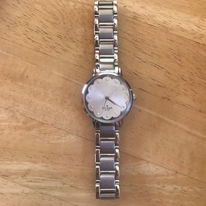 Silver Kate Spade watch with gems