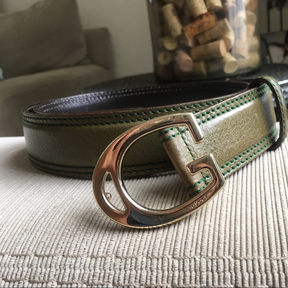 Gucci women's leather belt