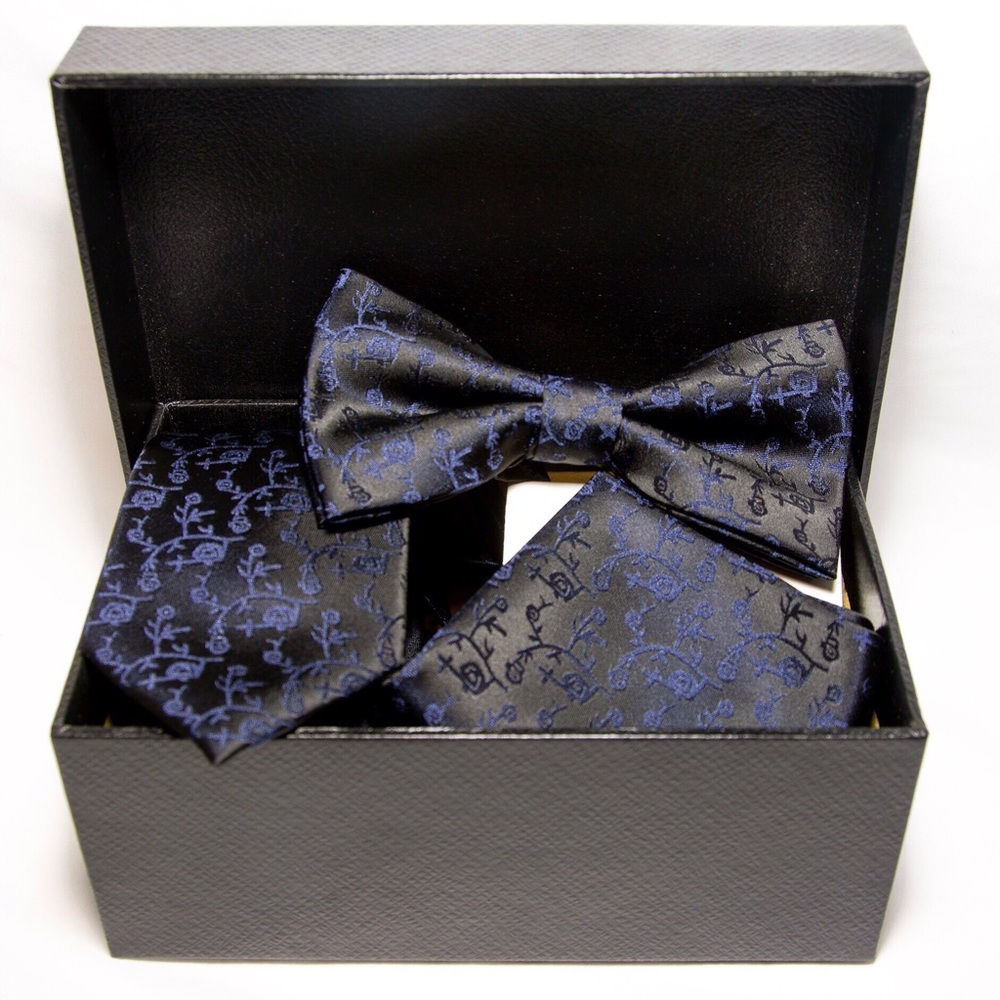 Blue Magic - Silk Textured Polyester 3 Piece Set