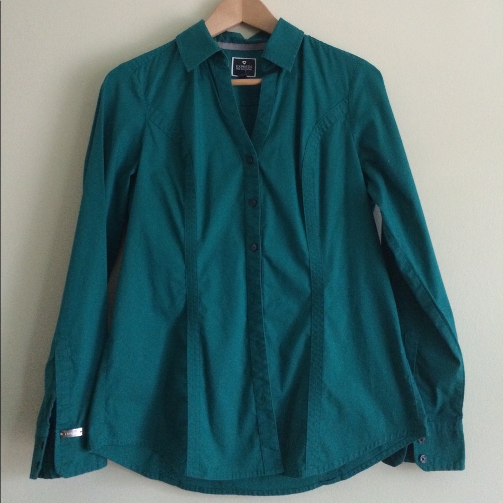 Turquoise Button-Down