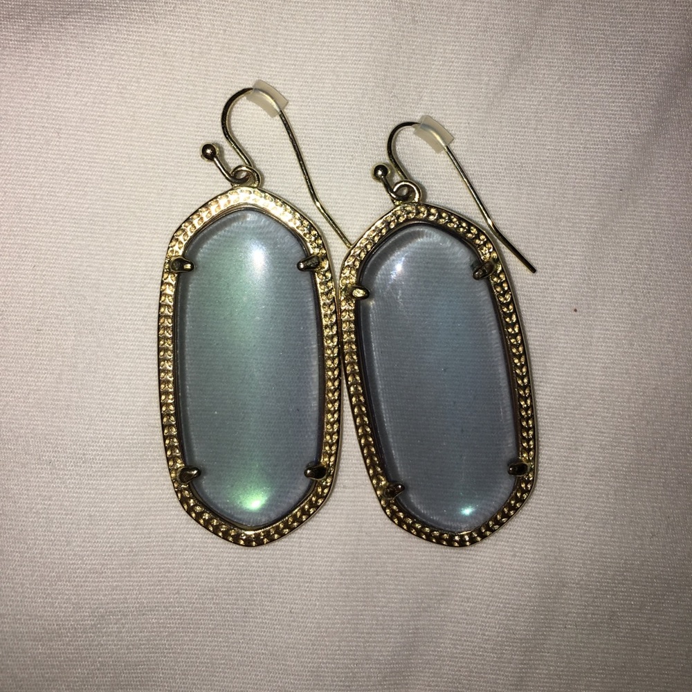Kendra Scott Elle earrings clear blue