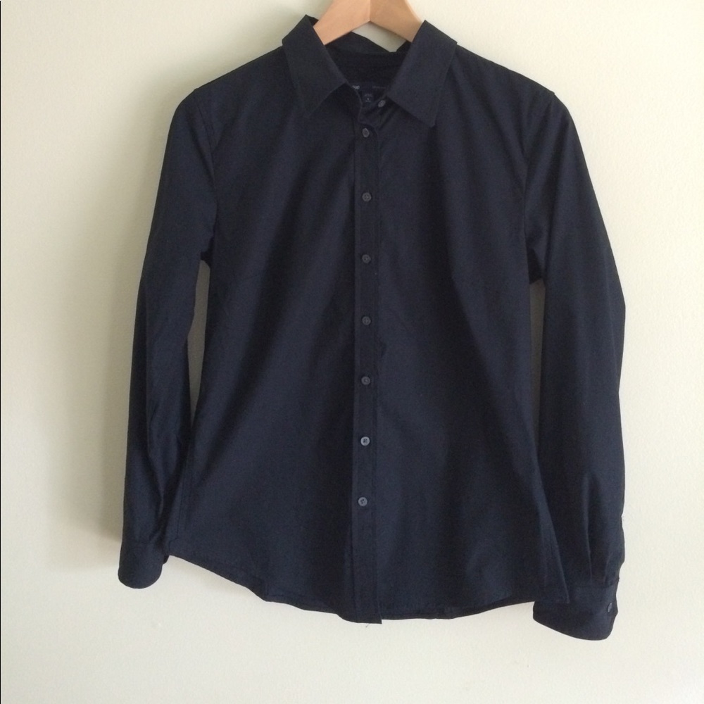 Black button-down