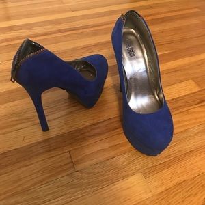 Sapphire Suede heels