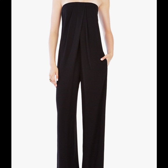 bcbg strapless jumpsuit