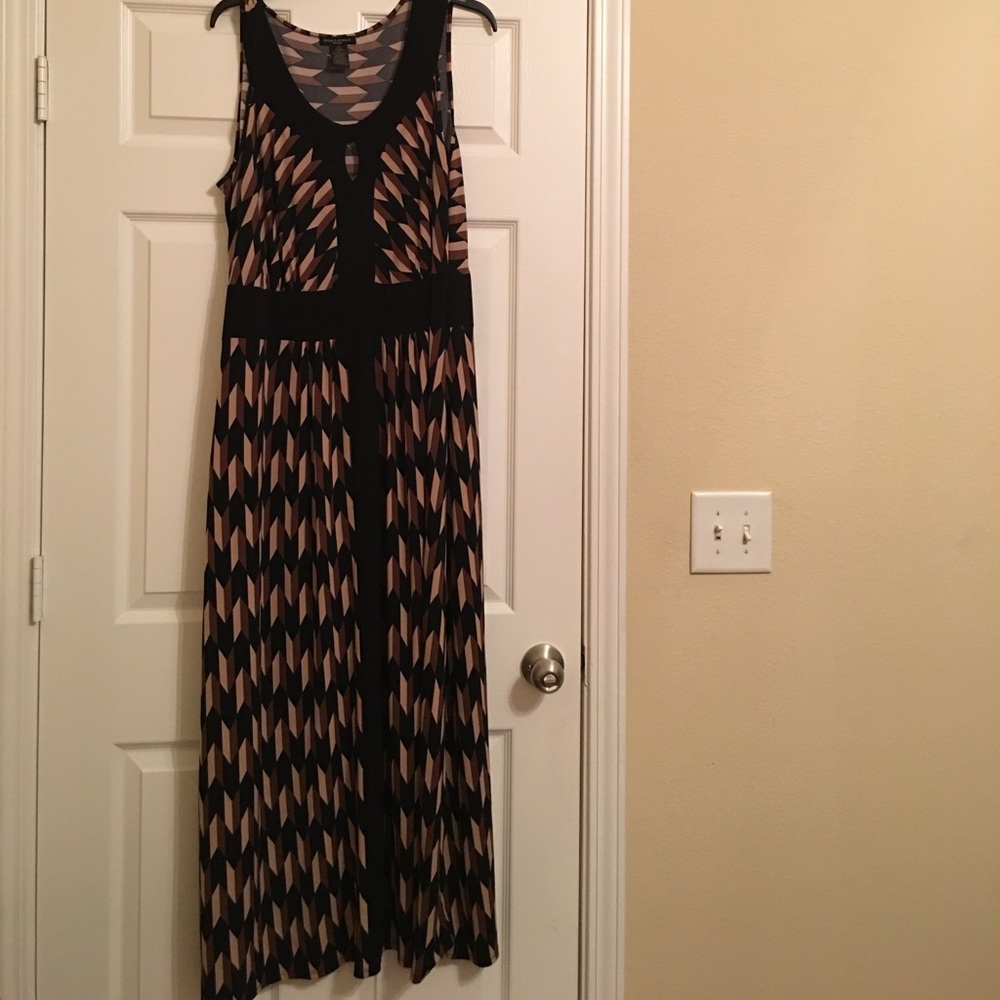 Long dress brown
