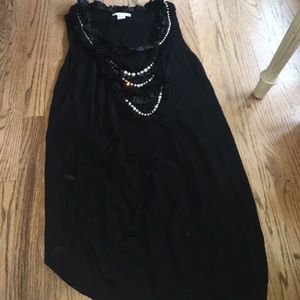 Black Nanette Lepore sleeveless sweater dress