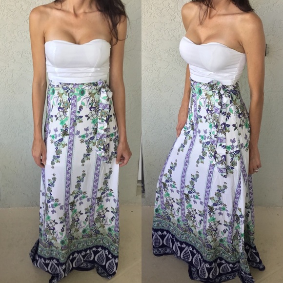 Border Print Dress Last Small - Picture 3 of 5