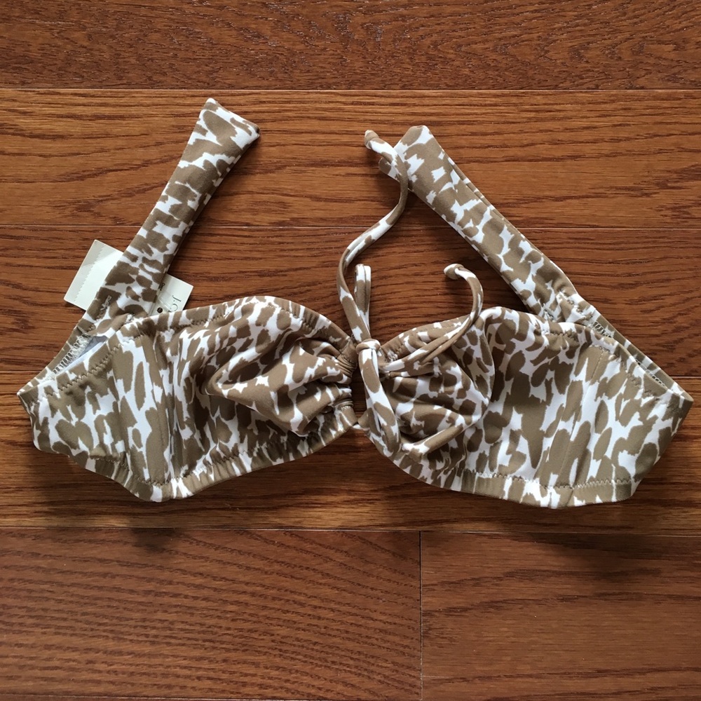 J. Crew bandeau "tie back" bathing suit top