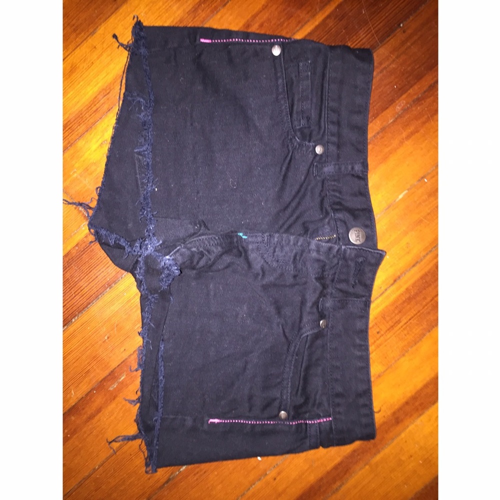 Black Jean shorts