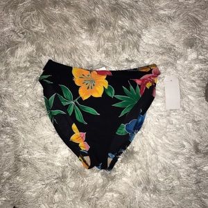 High Waisted Floral Bathing suit bottom