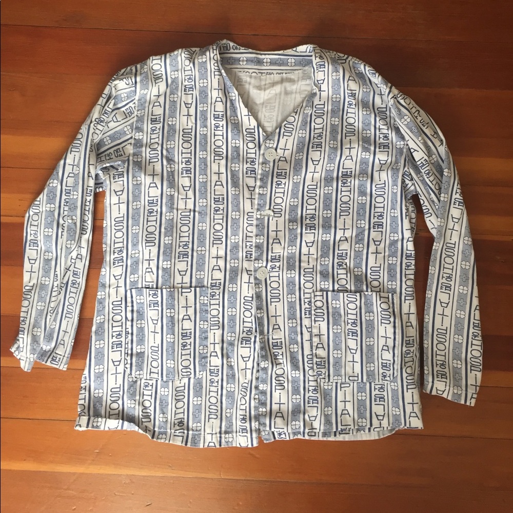 A vintage hospital scrub