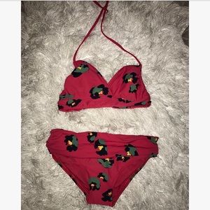 Floral DKNY Bathing Suit Set