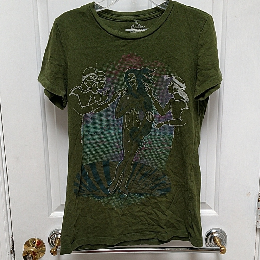 Olive green threadless venus t-shirt