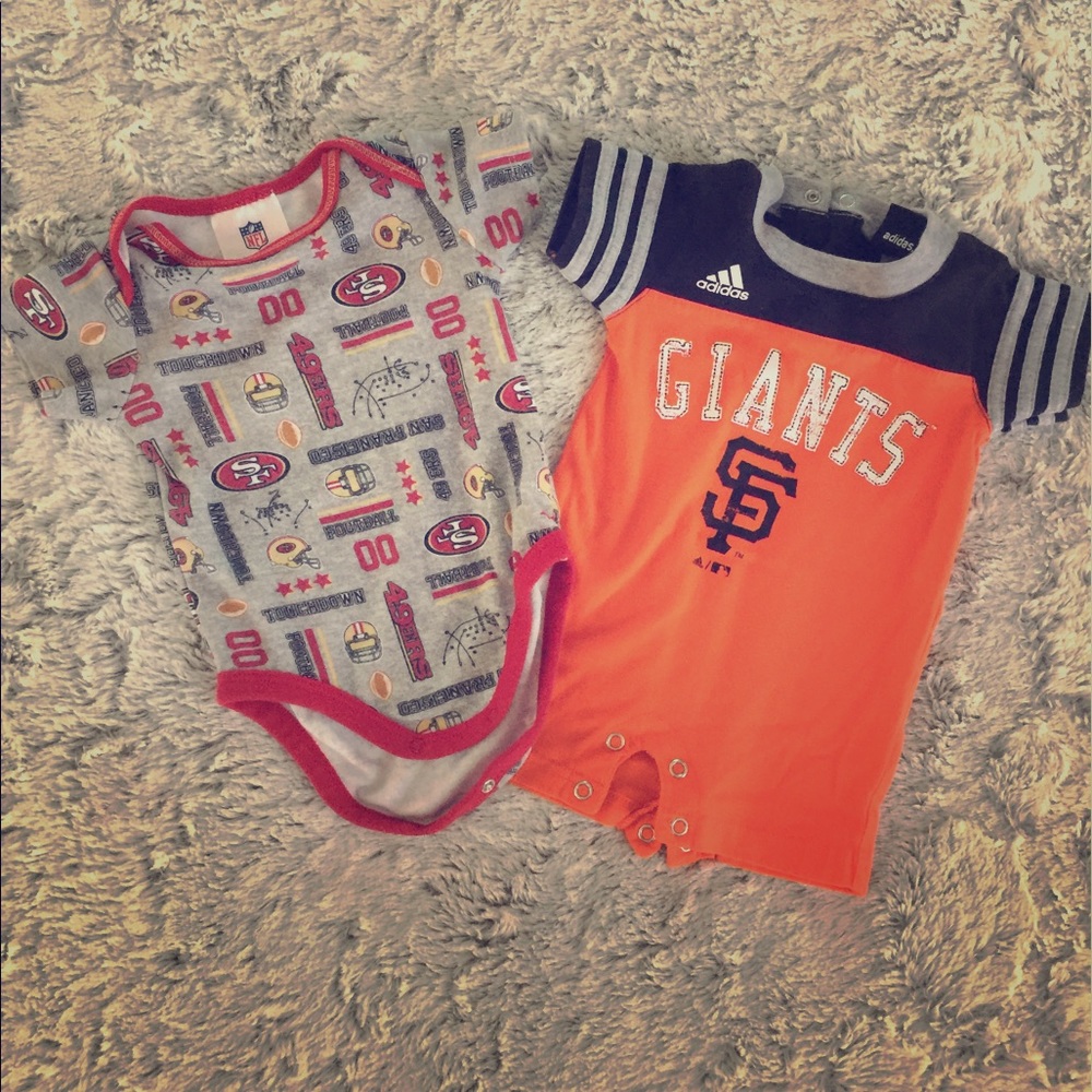 Little baby boy onesies 2 pieces.  0-3 mos