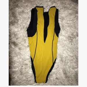 Scuba Zip-front Racerback One Piece Swimsuit
