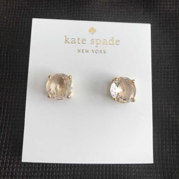 kate spade Jewelry - ♠️ Kate Spade Clear Gumdrop Stud Earrings ♠️