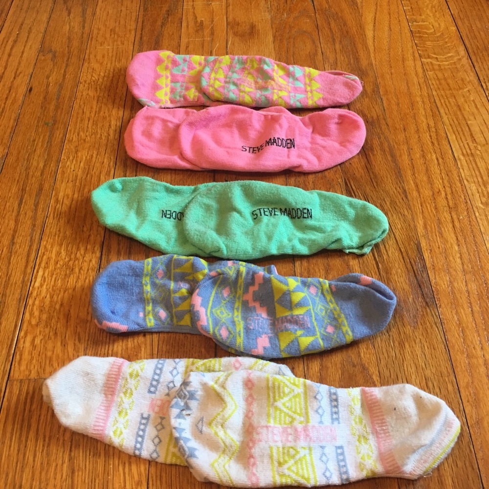 Steve Madden Bundle of Slip on No Show Socks