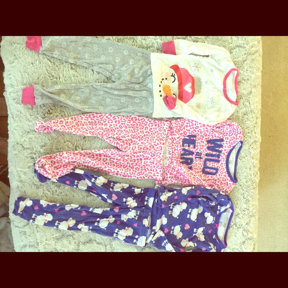 Toddler girl pajamas 2T 3 pieces