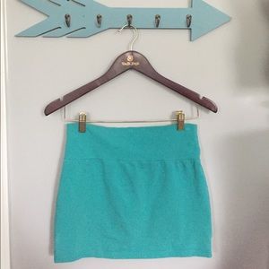 Express turquoise skirt