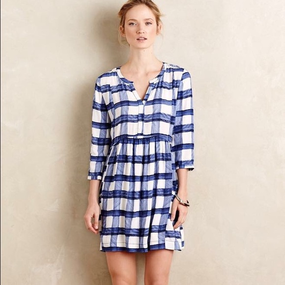❌SOLD❌ Maeve Devery Plaid Dress Anthropologie S - Picture 2 of 3