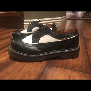 Dr. martins black and white shoes