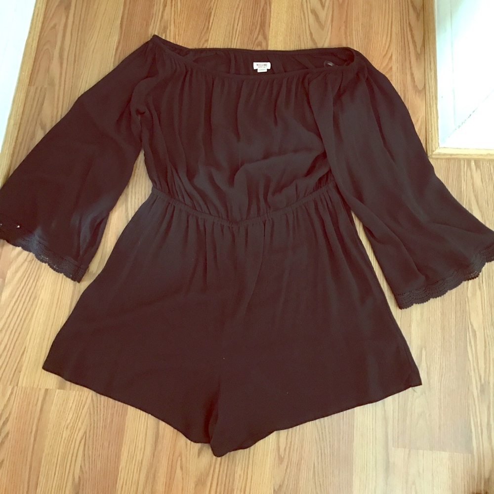 Black off the shoulder Romper