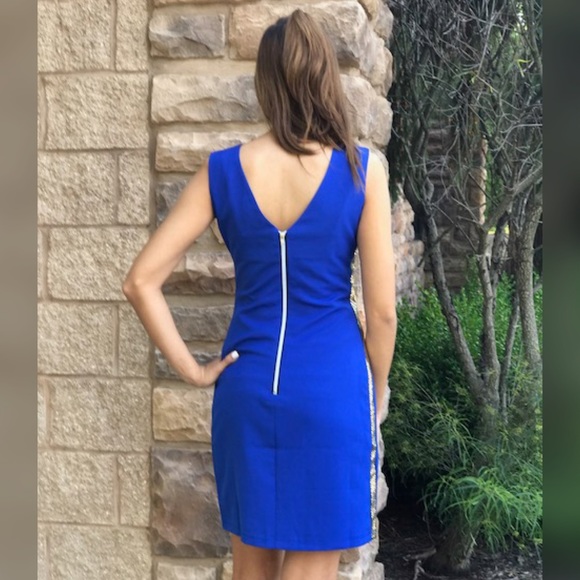 Royal Blue Slip Dress - Picture 3 of 3