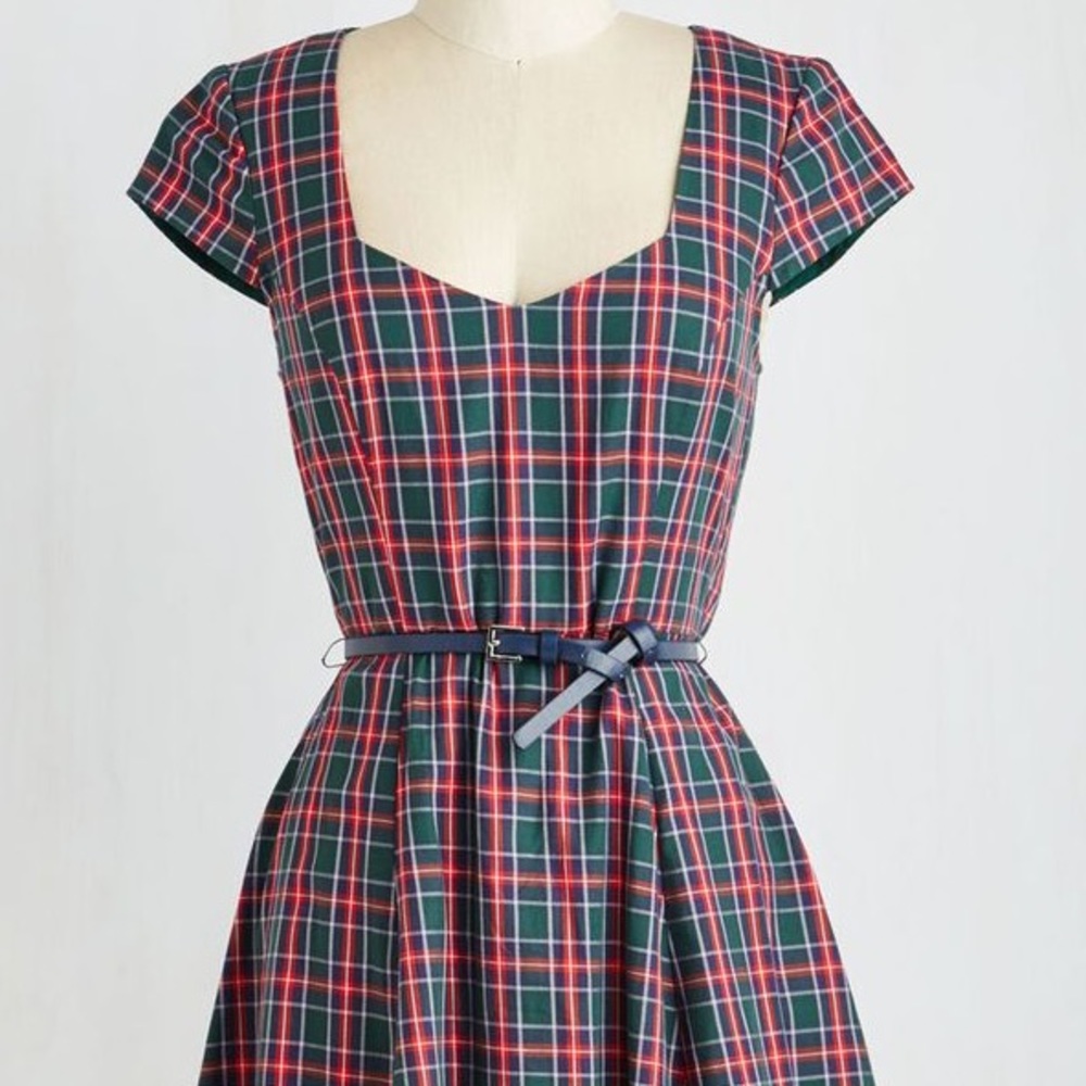 All That Jazz Plaid Dress