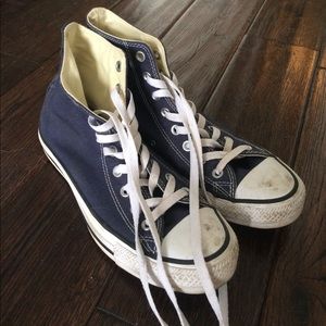 navy blue high tops