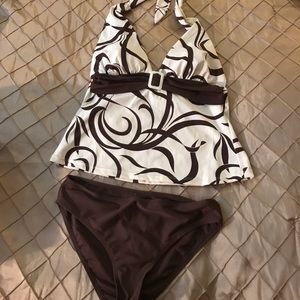 Two piece tankini swimsuit