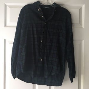 Brandy Melville dark green flannel