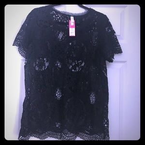 Black lace top