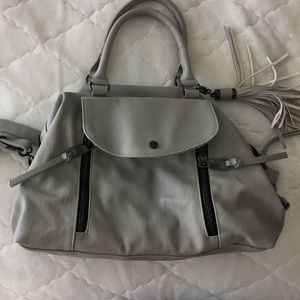Steve Madden Gray Purse w/Long strap