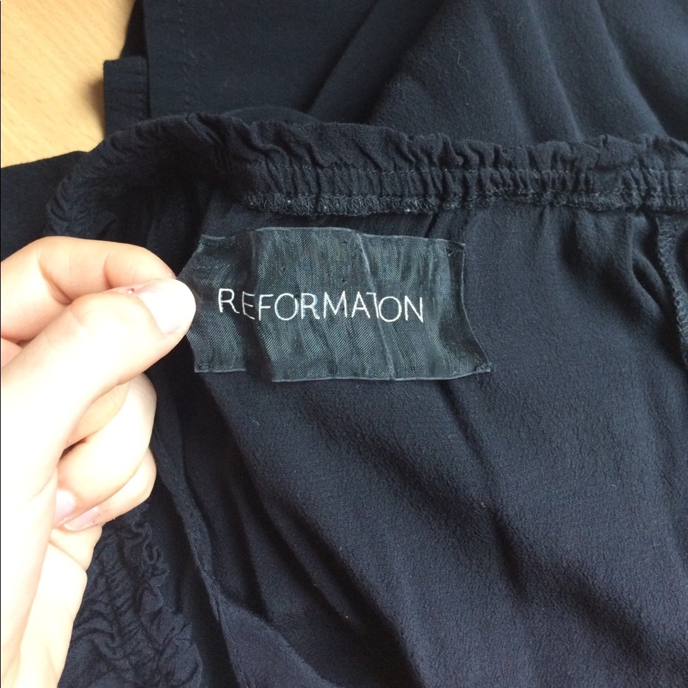 Reformation Off the Shoulder mini dress