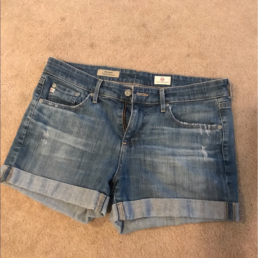 AG ex boyfriend jean roll up short  Size 27