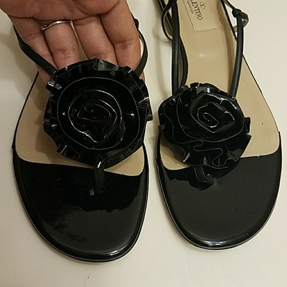 PRICE ✂ VALENTINO CARAVANI SANDALS - Picture 2 of 8