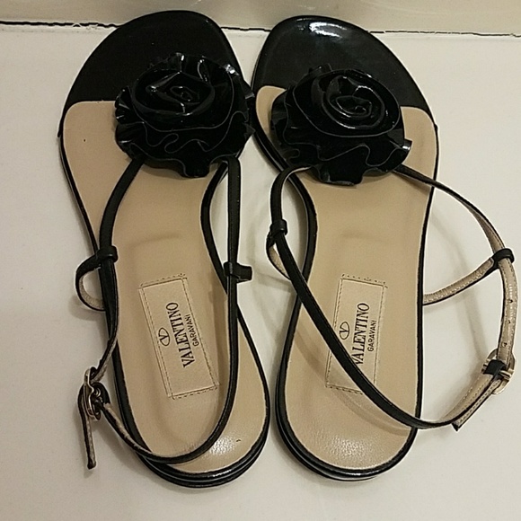 PRICE ✂ VALENTINO CARAVANI SANDALS - Picture 3 of 8
