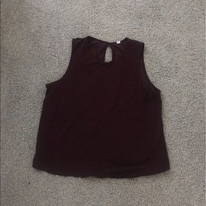 Lululemon open back muscle tank in purple
