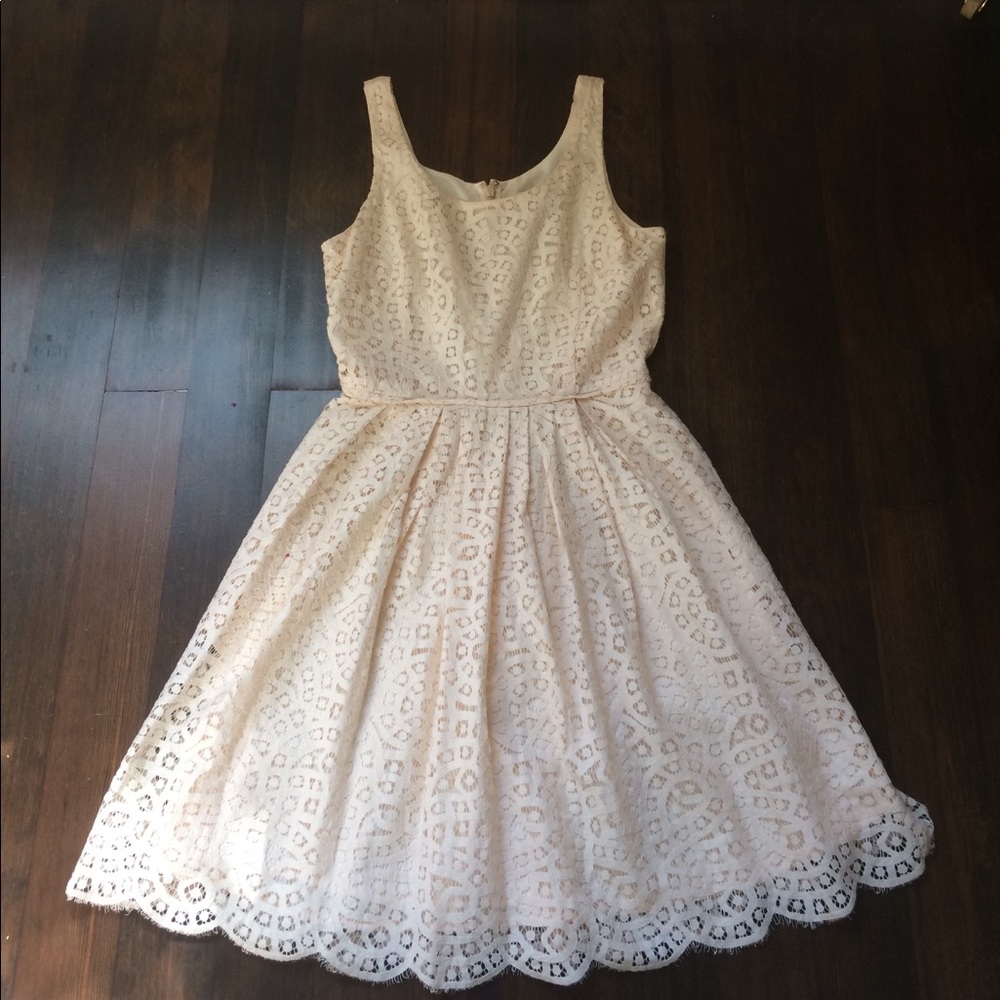 J. Crew Factory Swirling Lace Dress with Pockets