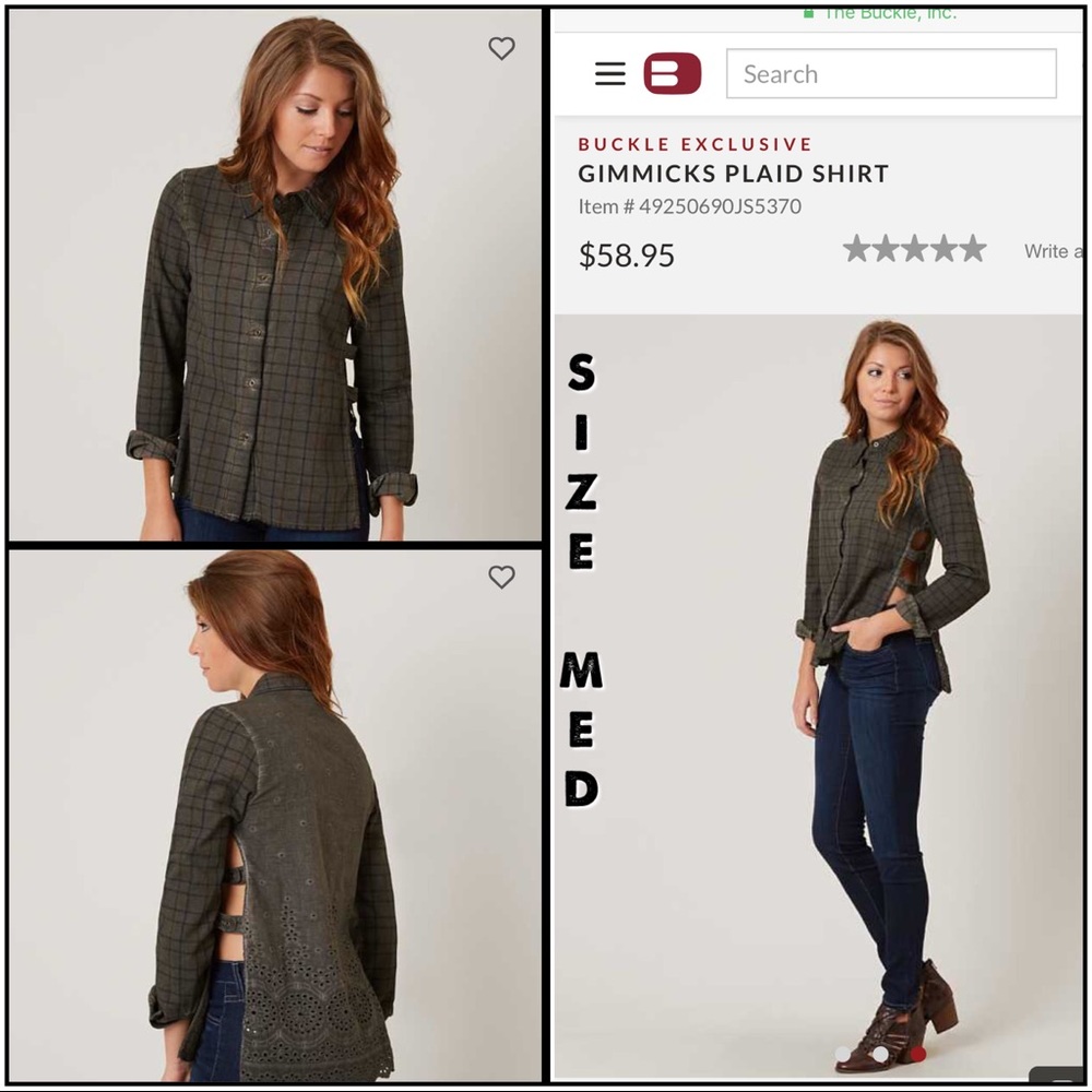 Gimmicks by BKE size Med top BUCKLE like 🌟NEW!