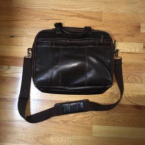 Leather computer bag