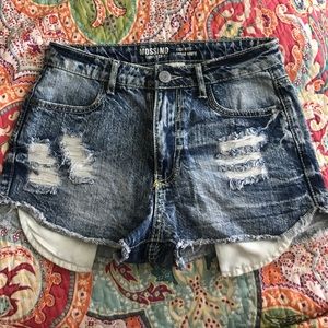 Target High Waisted Jean Shorts