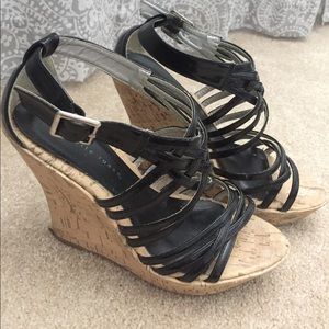 Black Wedge Shoes
