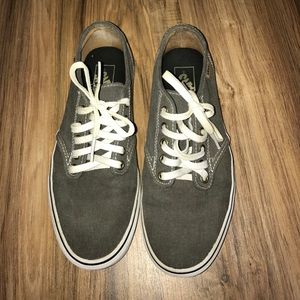 GRAY AND TAN DRESS SHOE VANS