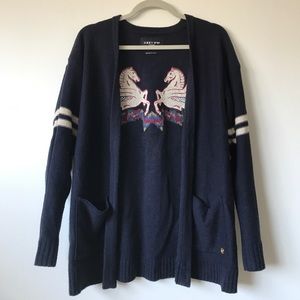 Obey Cardigan w/Horse Detailing