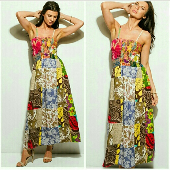 🆕Janet Color Print Maxi Dress - Picture 2 of 4