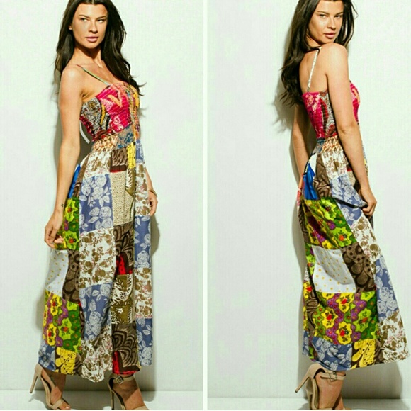 🆕Janet Color Print Maxi Dress - Picture 3 of 4