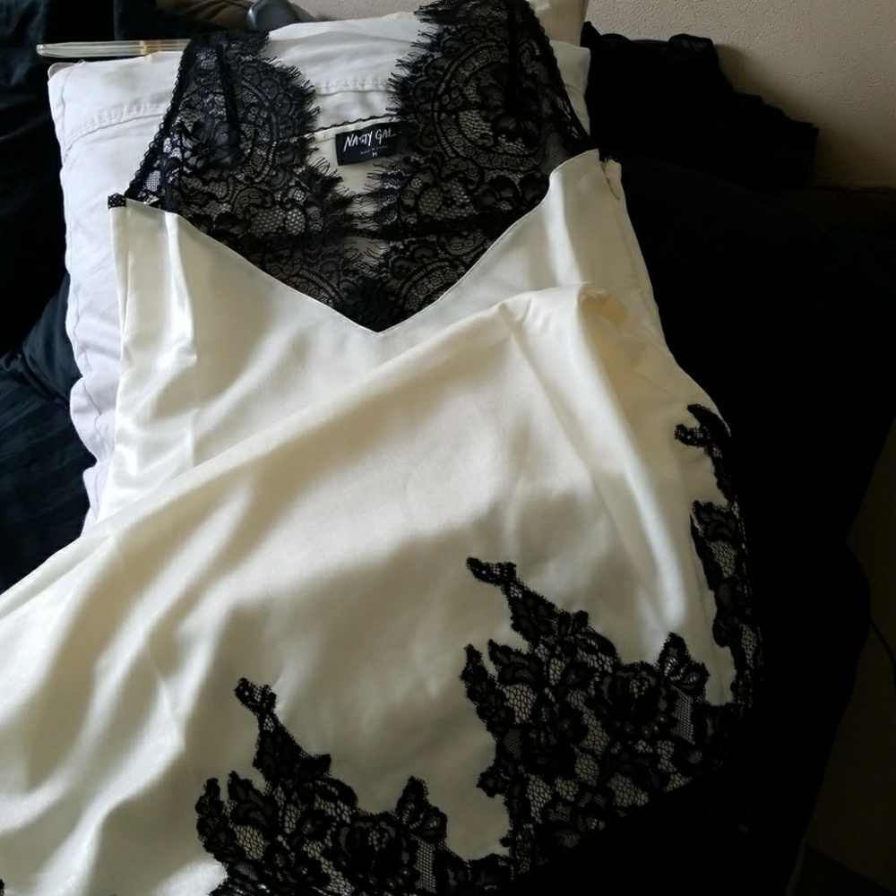 Silk Cream Fashionable Dress Knee Length